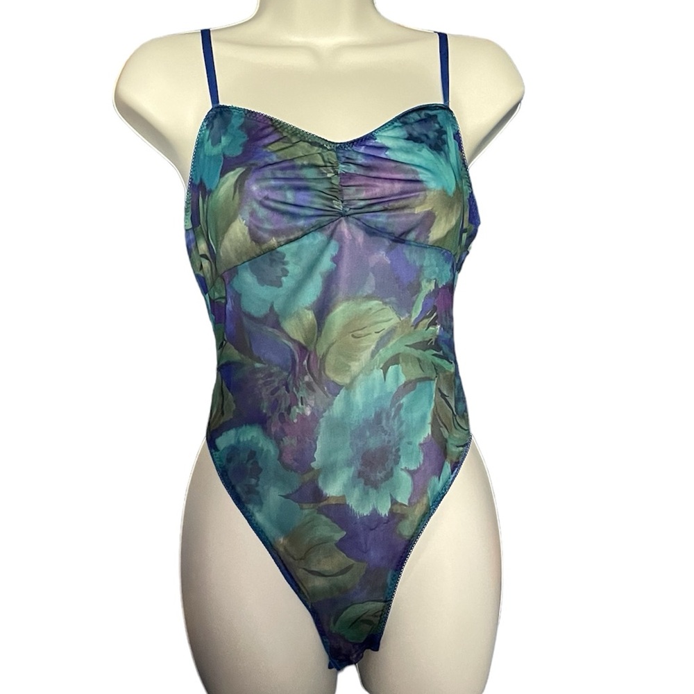 90s vintage highcut mermaid bodysuit